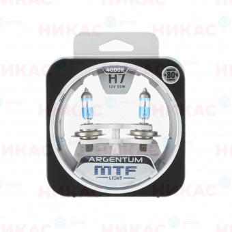 MTF - H7-12v 55w Argentum+ 80%  4000 К 